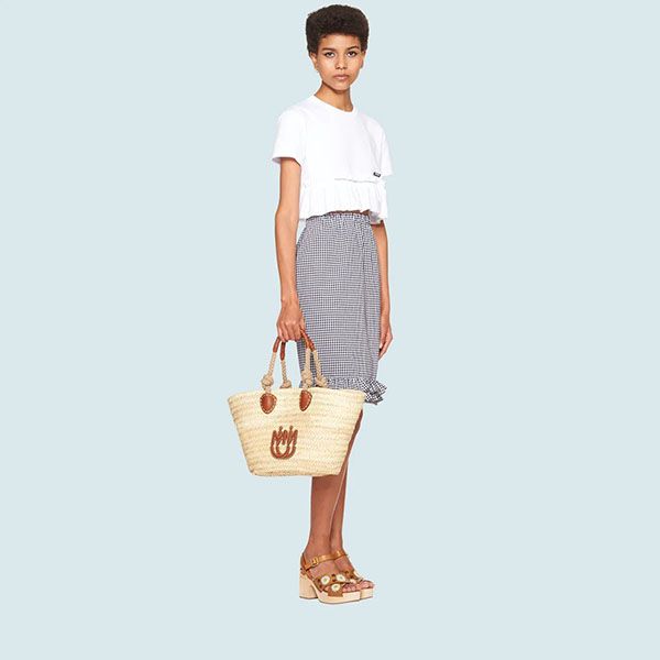 ミュウミュウ★ パルメット トートコピー 5BG206_2DDH_F0A5T_V_ROO